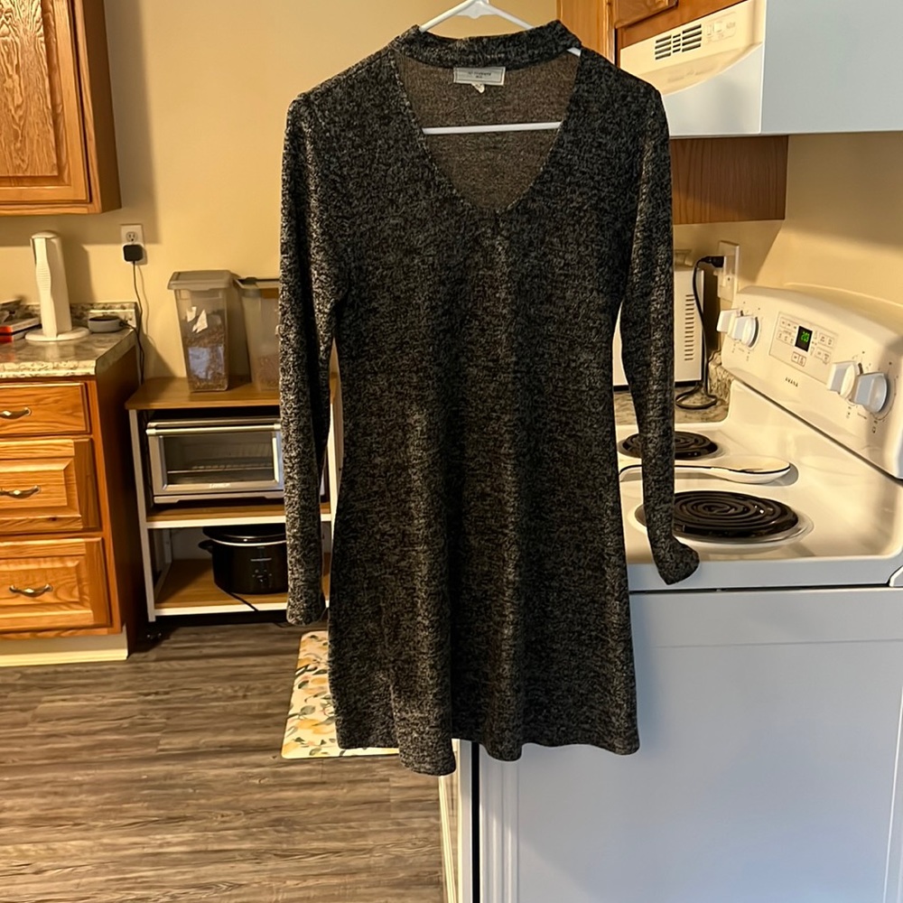 Grey winter dress